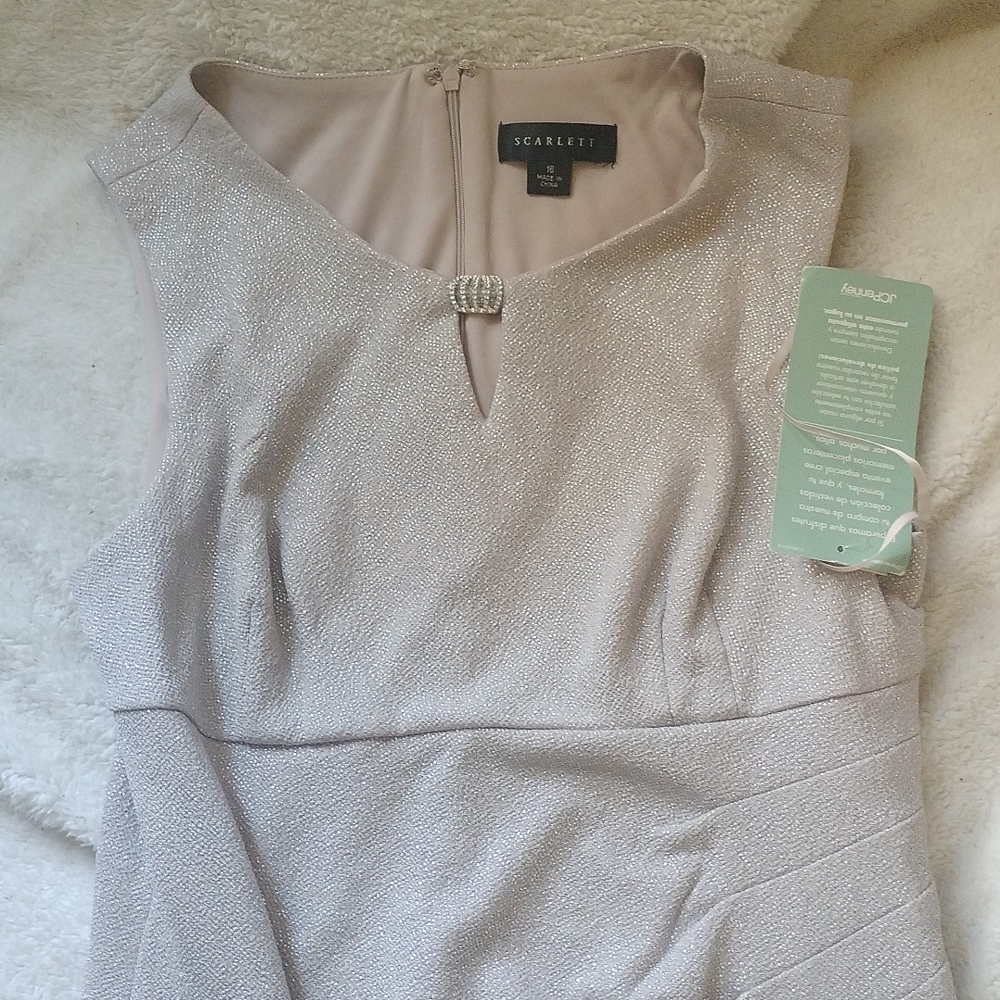 Women's size 16 silver dress NWT